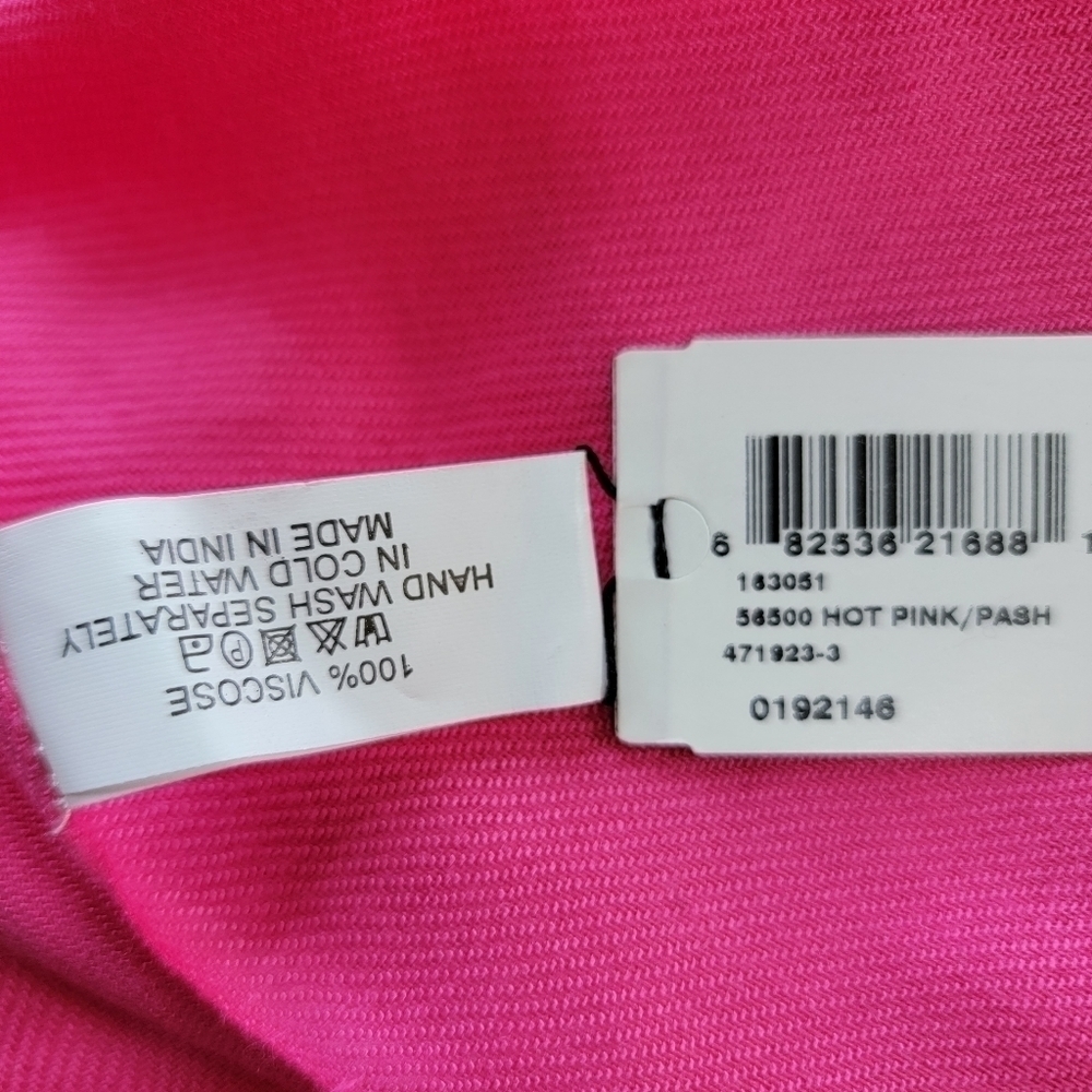 Hot Pink Pasmina Scarf NWT